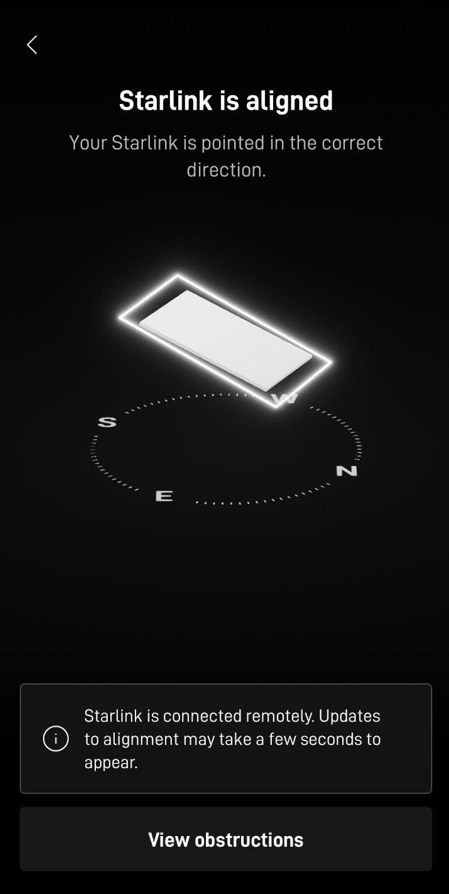 Starlink Alignment Test Lake Charles LA