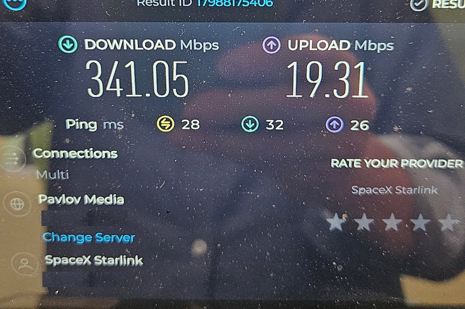Starlink speed test in Farmington NM