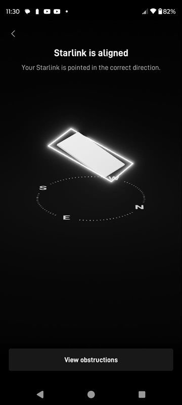 Starlink alignment test in Farmington NM