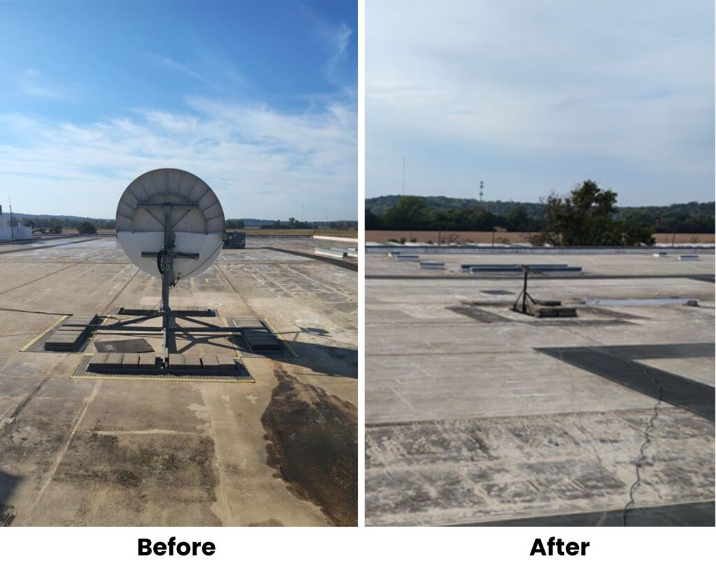 Old Verizon Dish Removal