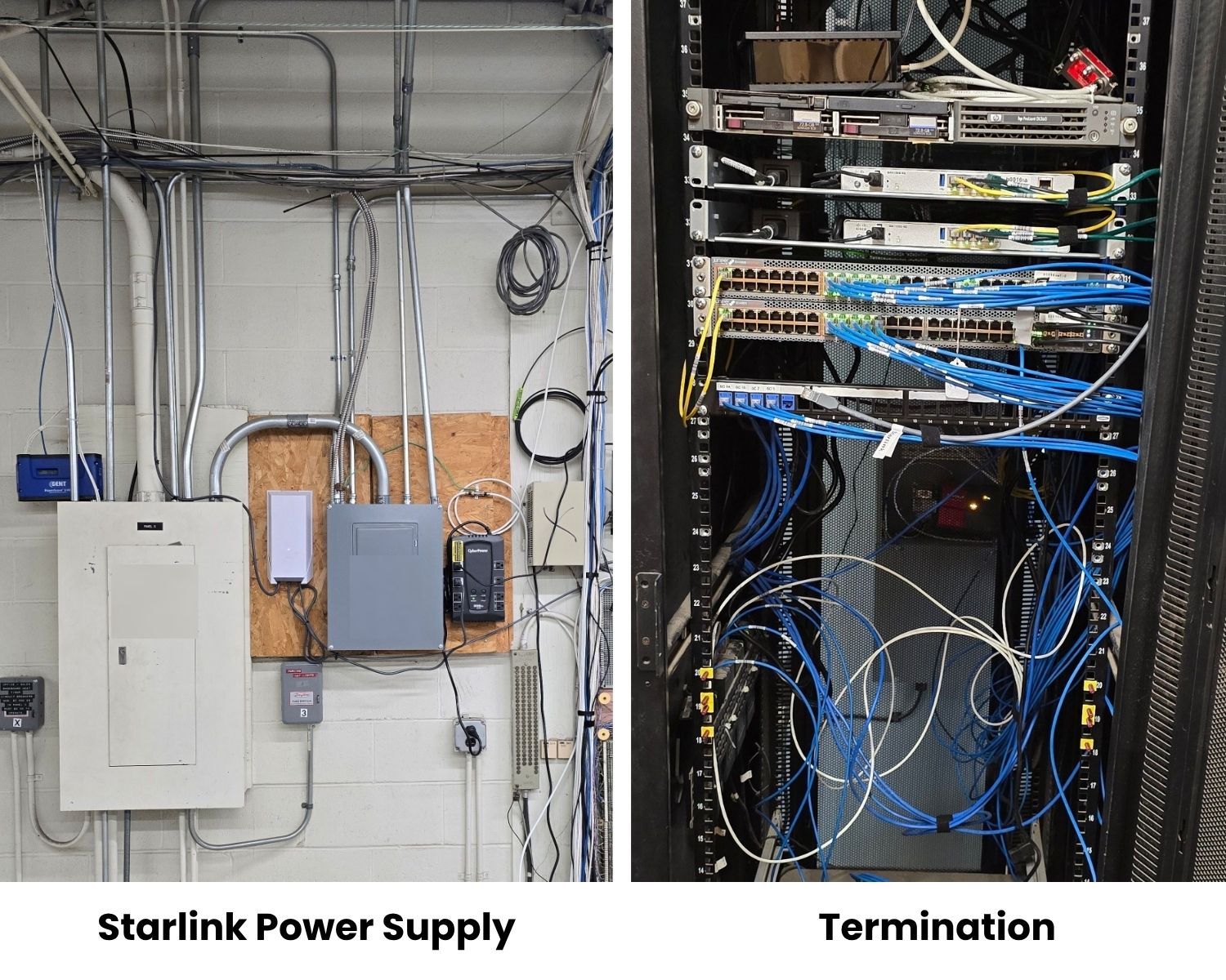 Starlink power supply and Starlink termination
