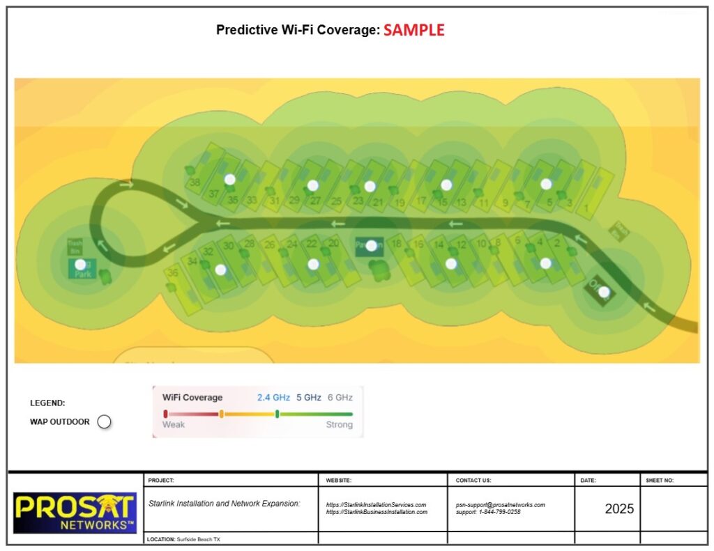 RV Park WiFi heatmapping